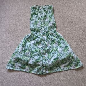 Moving Sale! Vintage Gap Green Floral Sun Dress (4)